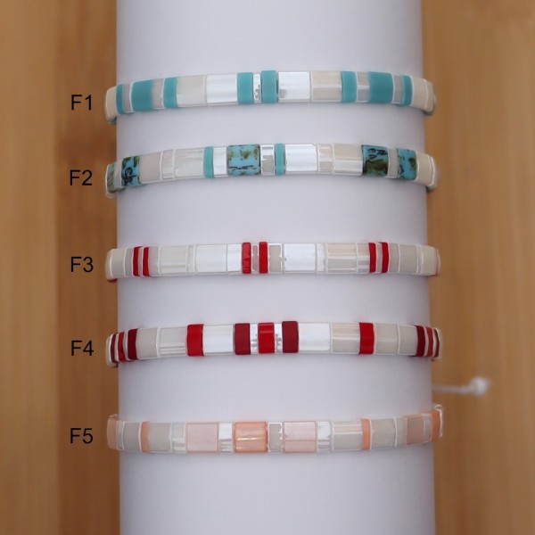 Kit bracelet avec Miyuki perles Tila Pastel